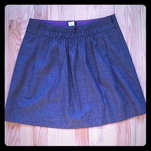 J. Crew gray wool blend skirt
